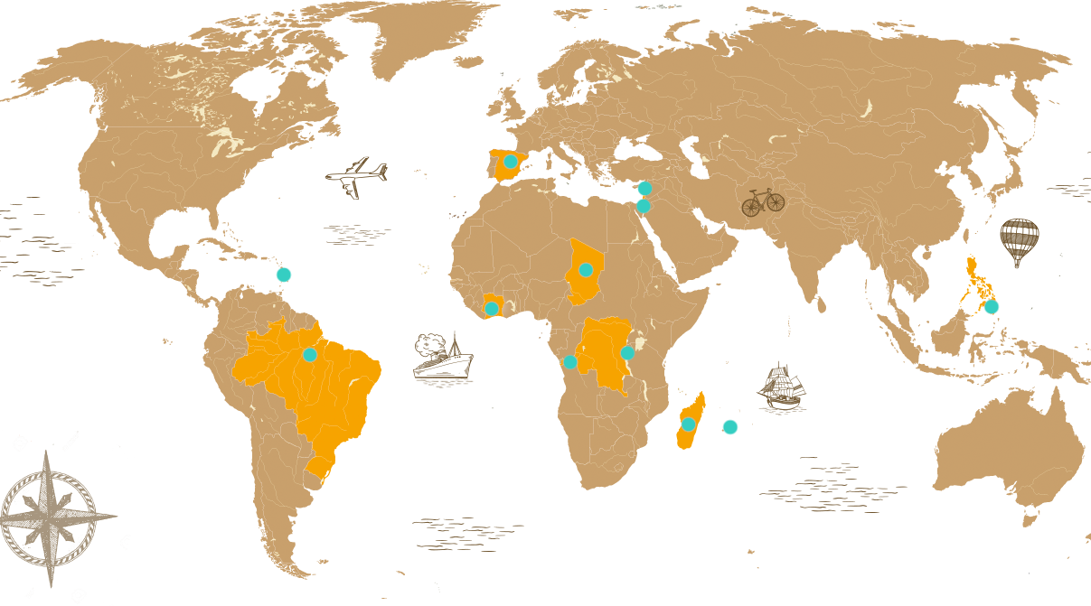 Les destinations